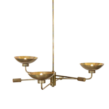 Liora 39" Chandelier - Burnt Brass