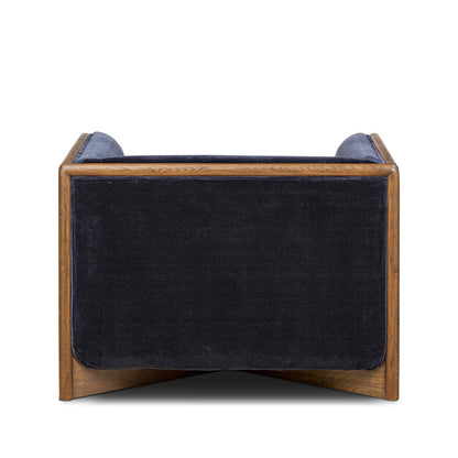 Mateo 38" Chair - Oak + Navy