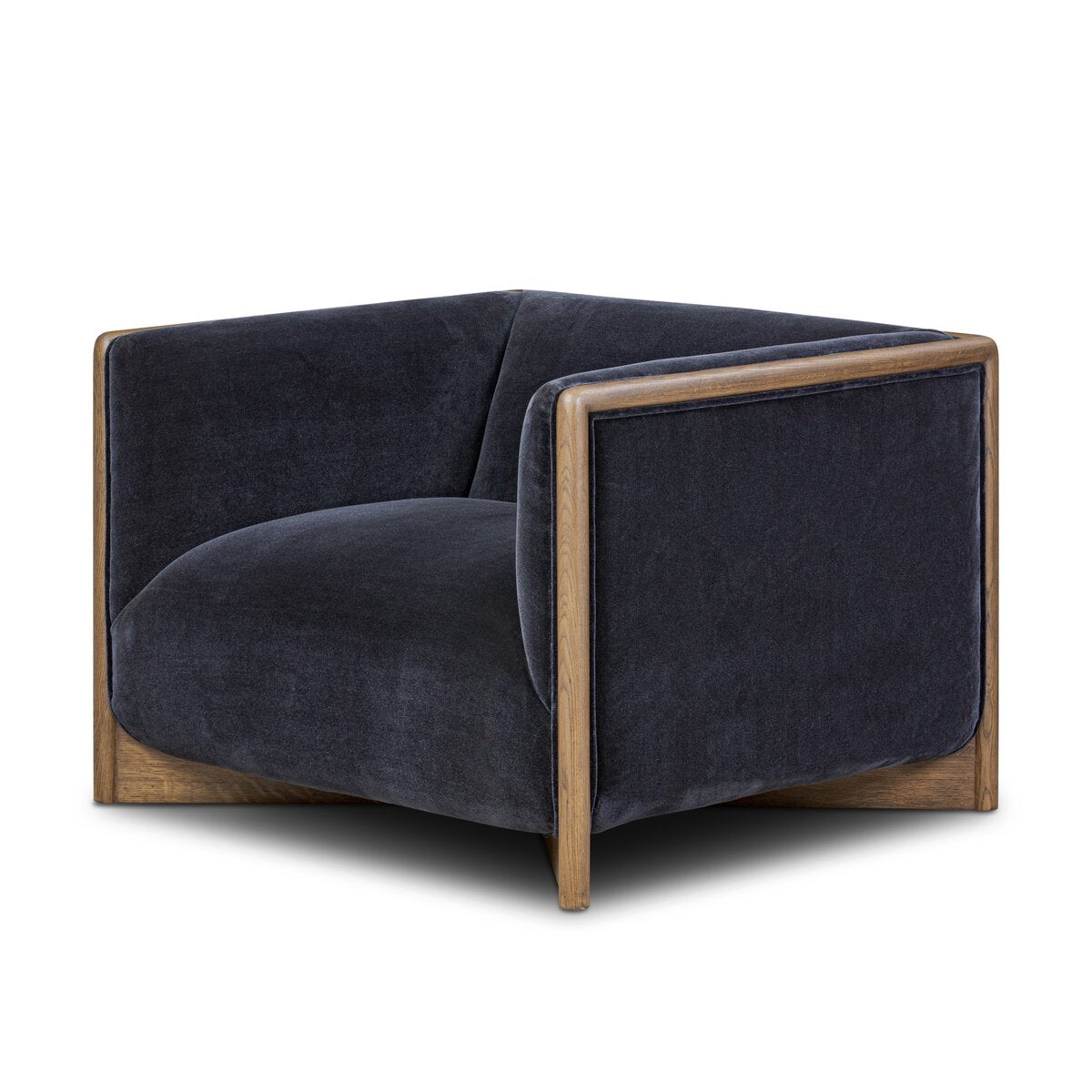 Mateo 38" Chair - Oak + Navy