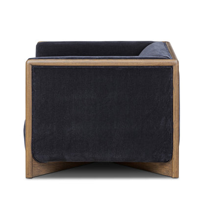 Mateo 38" Chair - Oak + Navy