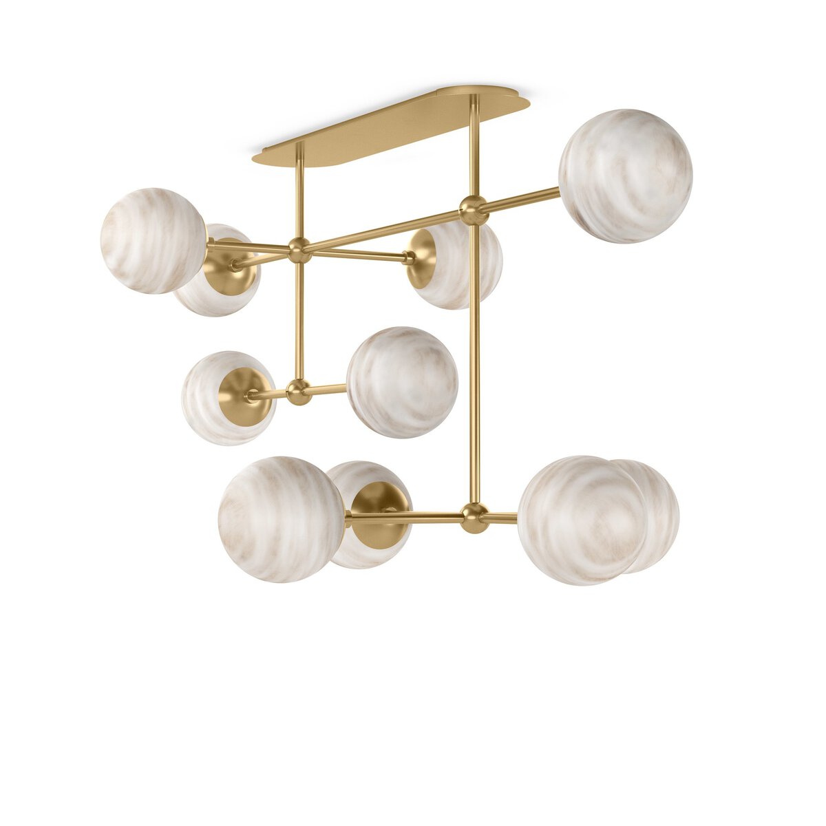 Amsterdam 65" Linear Chandelier - Burnished Brass
