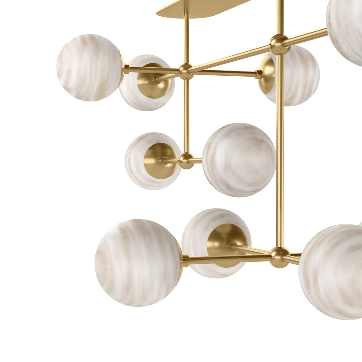 Amsterdam 65" Linear Chandelier - Burnished Brass