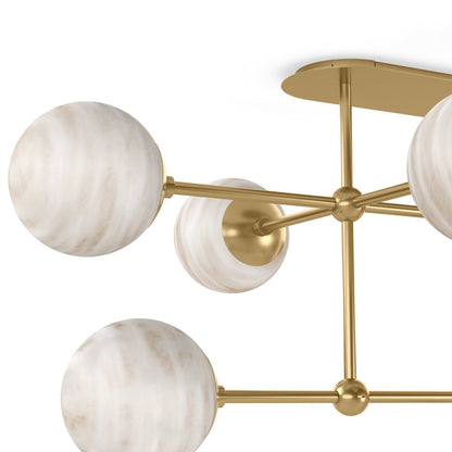 Amsterdam 65" Linear Chandelier - Burnished Brass