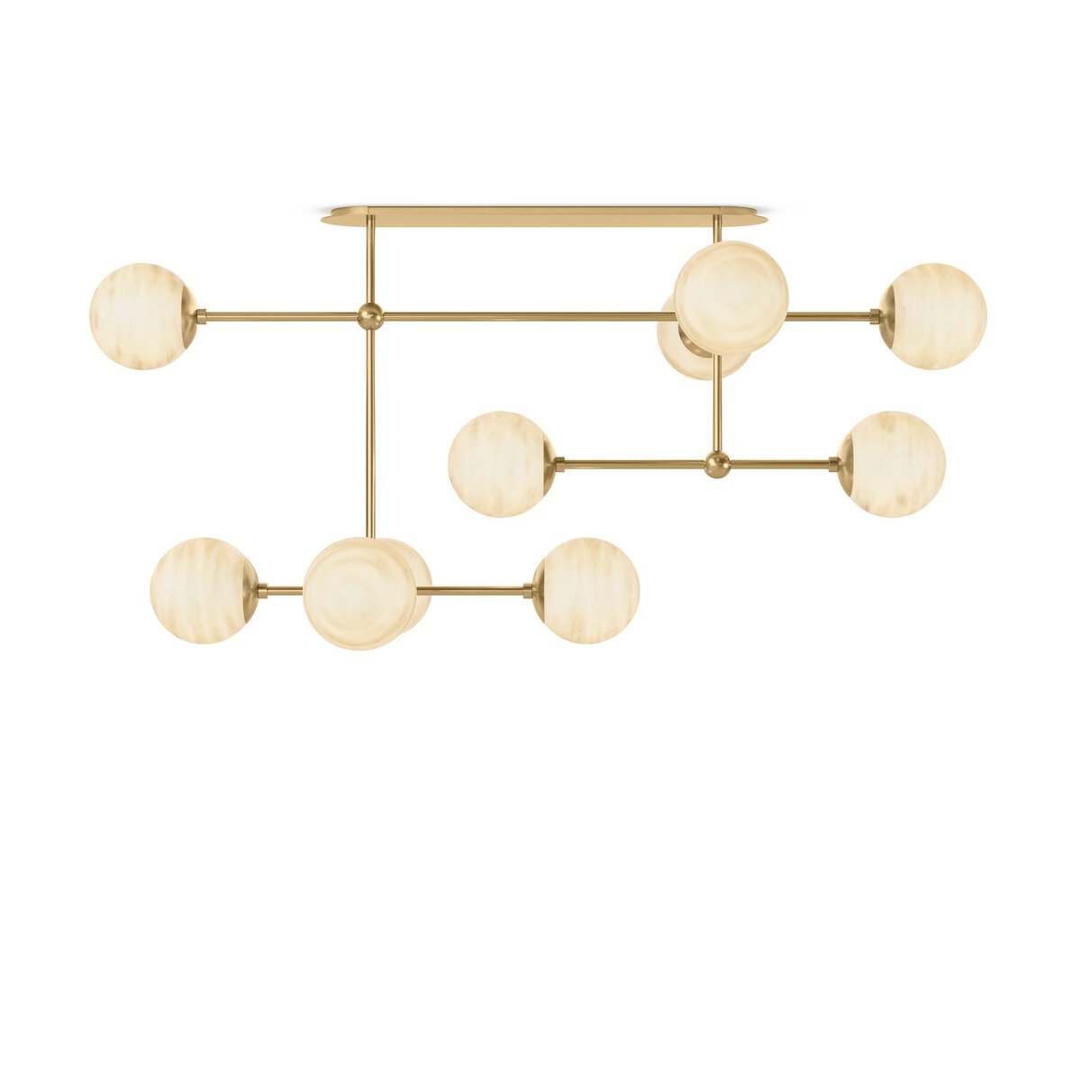 Amsterdam 65" Linear Chandelier - Burnished Brass