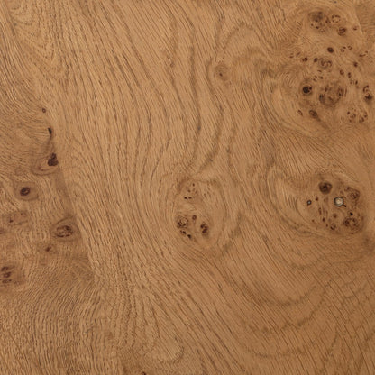 Renton 47" Round Coffee Table - Barley Medium + Burl Oak