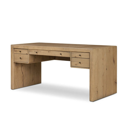 Nino 65" Desk - Aged Natural Oak