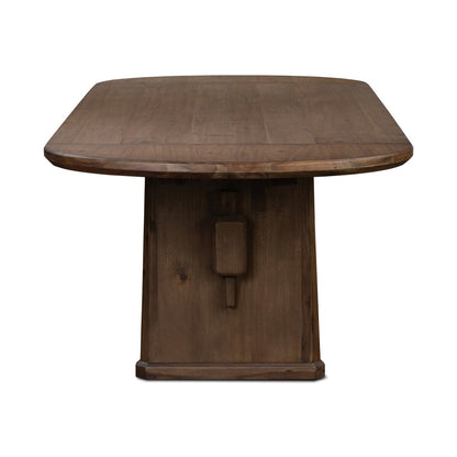 Colin 84" - 110" Oval Extension Dining Table - Weathered Acacia