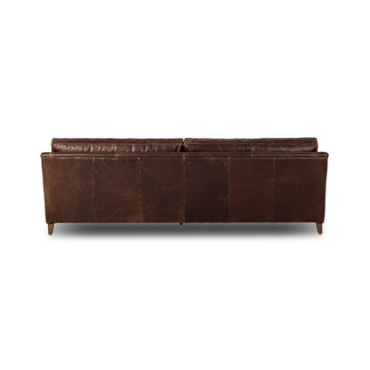 Forest 96" Top Grain Leather Bench Cushion - Raleigh Cigar