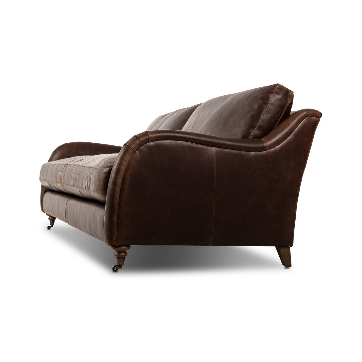 Forest 96" Top Grain Leather Bench Cushion - Raleigh Cigar