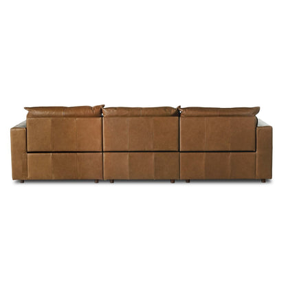 Eubanks 127" 3 Piece Modular Sectional - Sonoma Chestnut