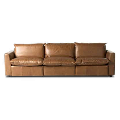 Eubanks 127" 3 Piece Modular Sectional - Sonoma Chestnut
