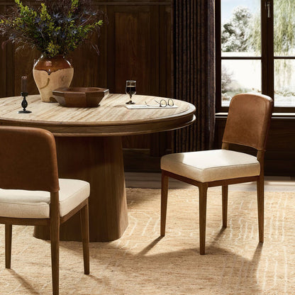 River 19" Top Grain Leather Dining Chair - Antwerp Natural
