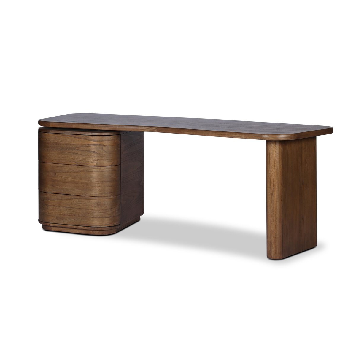 Trillian 80" Desk - Amber Sungkai