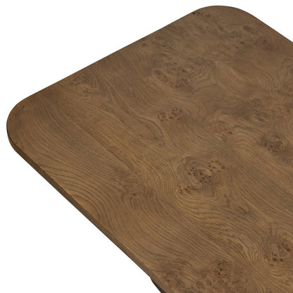 Moreland 63" Rectangular Coffee Table - Rye Medium Burl Oak