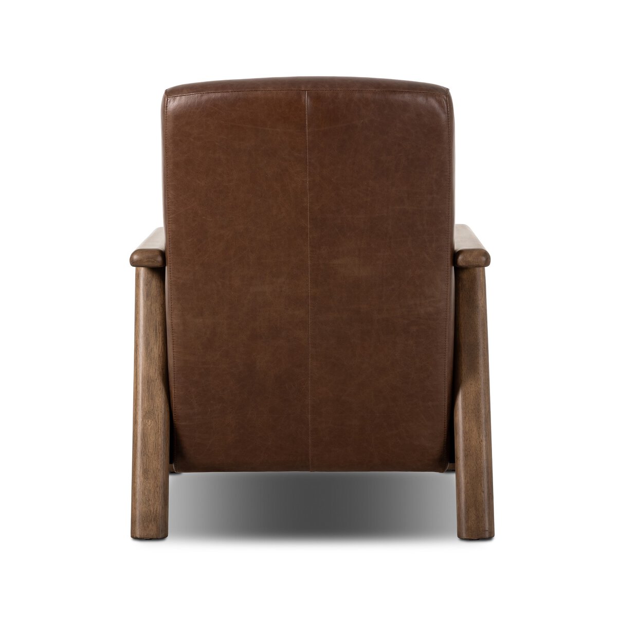 Leander 30" Top Grain Leather Recliner - Havana Brown