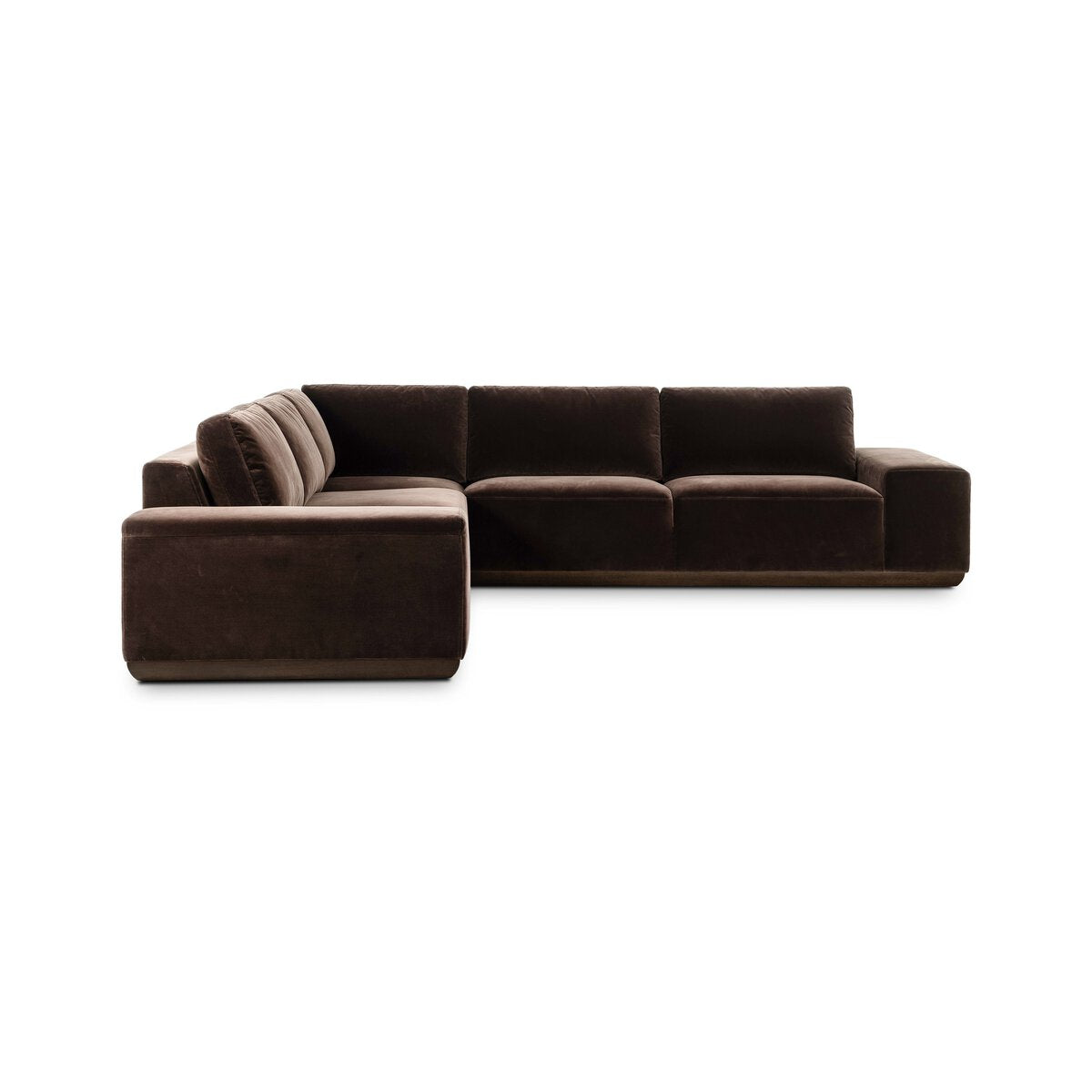Jones 117" 3 Piece Modular Sectional - Surrey Cocoa