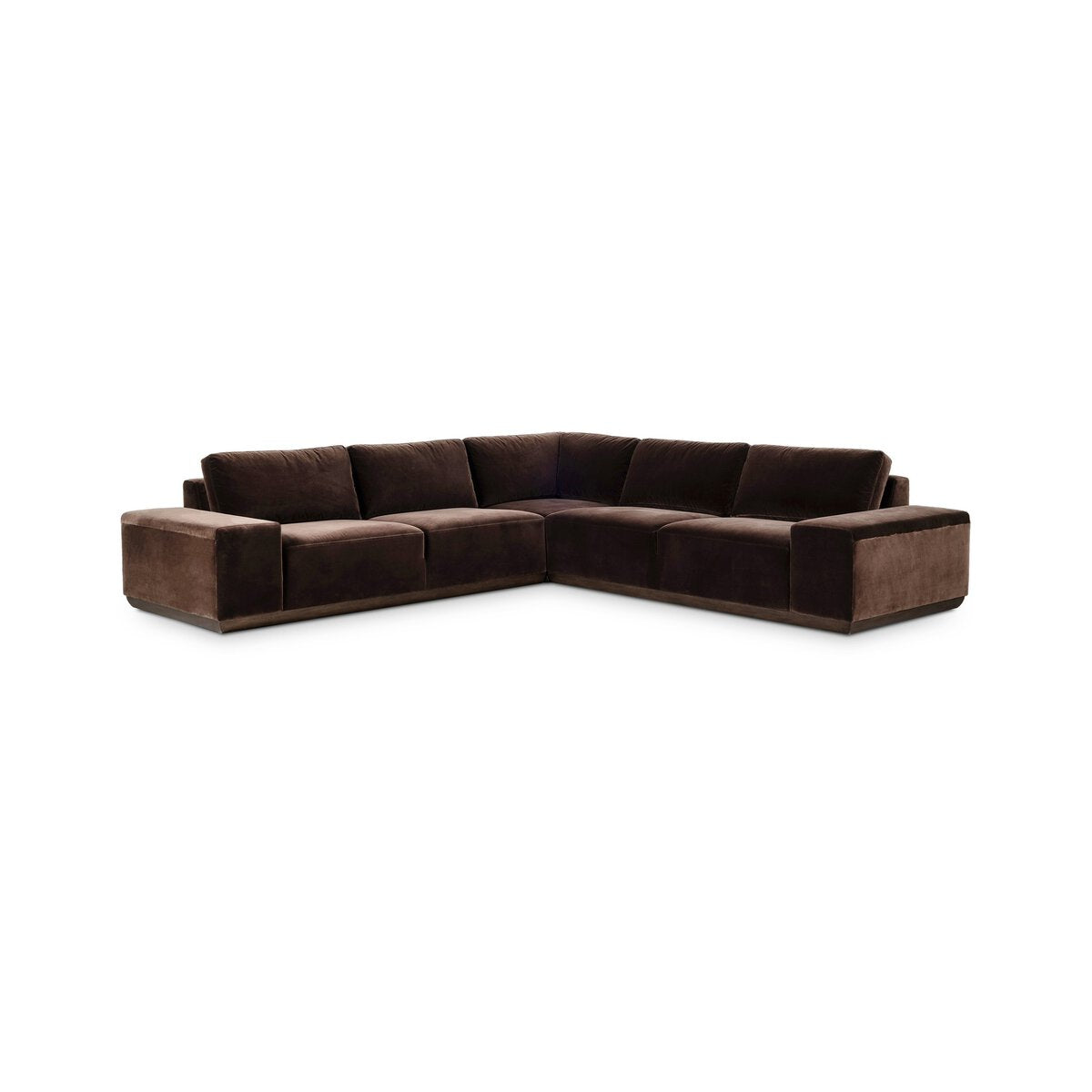 Jones 117" 3 Piece Modular Sectional - Surrey Cocoa