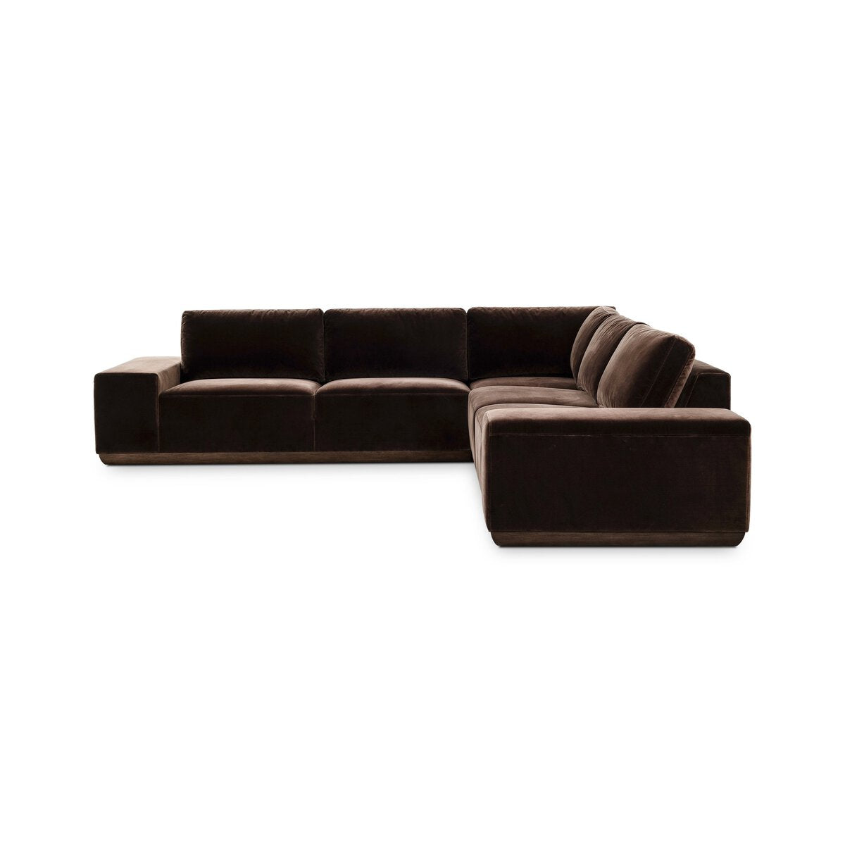 Jones 117" 3 Piece Modular Sectional - Surrey Cocoa