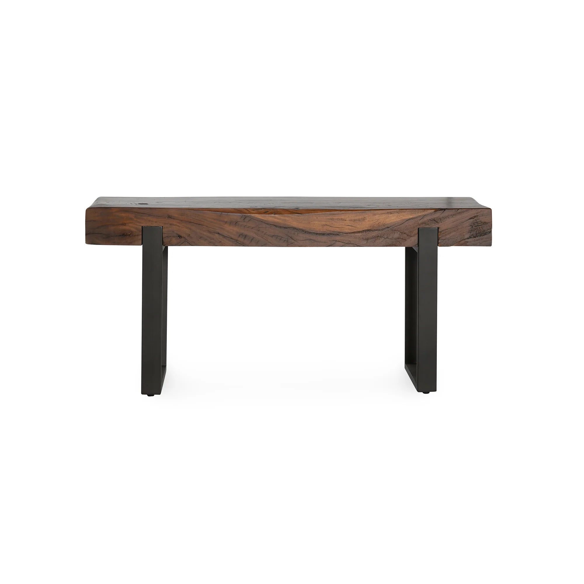 Dante 60" Oak Console Table - Wanut + Iron