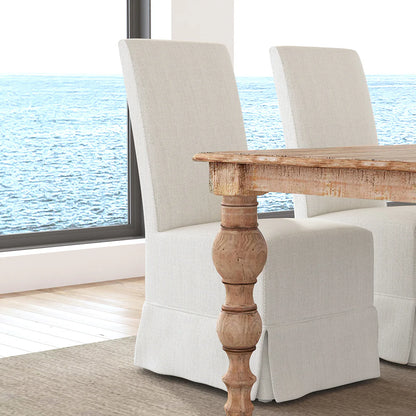 Melanie Upholstered Side Chair - Natural