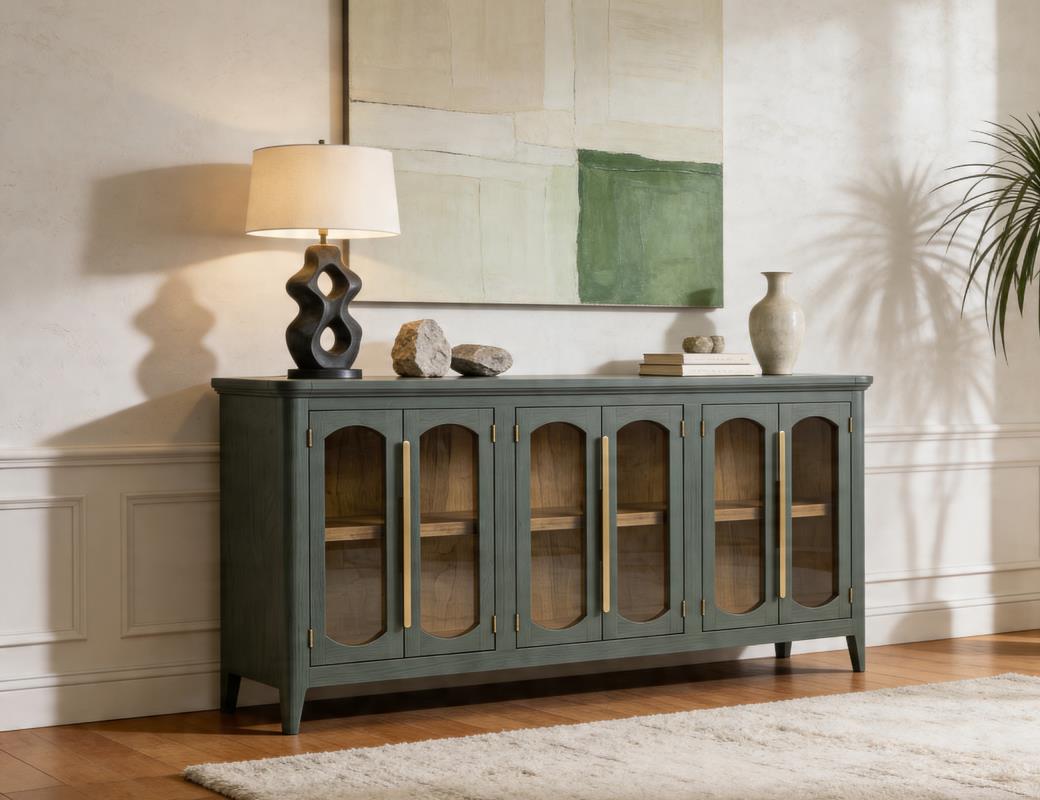 Claire 71" 6 Door Sideboard - Sage