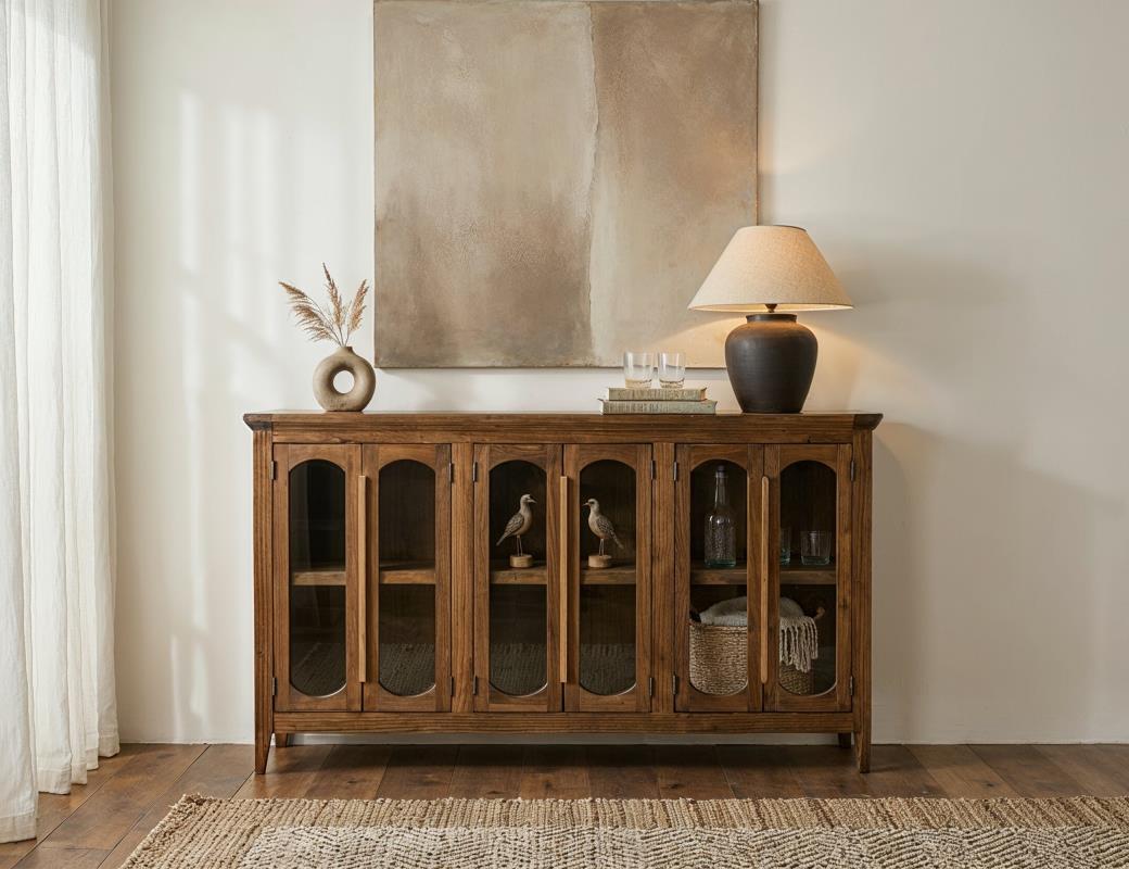 Claire 71" 6 Door Sideboard - Earth