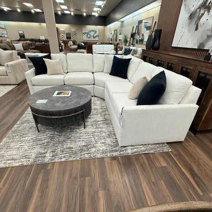 Sabrina 109" x 109" Track Arm Wedge Corner Sectional - Performance Porcelain