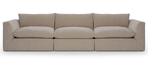 Harlow Express Ship 139" Modular 3 Piece Sofa