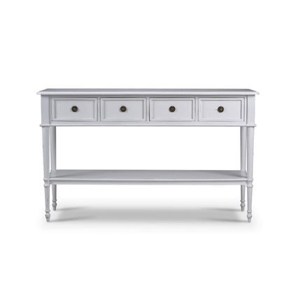 Fern 59" 4 Drawer Console Table - Architectural White