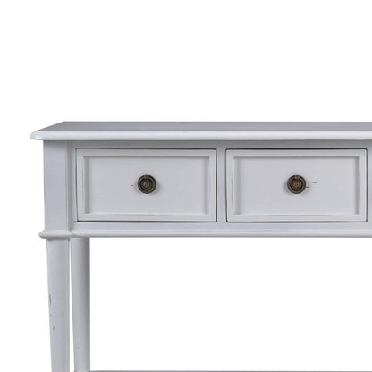 Fern 59" 4 Drawer Console Table - Architectural White