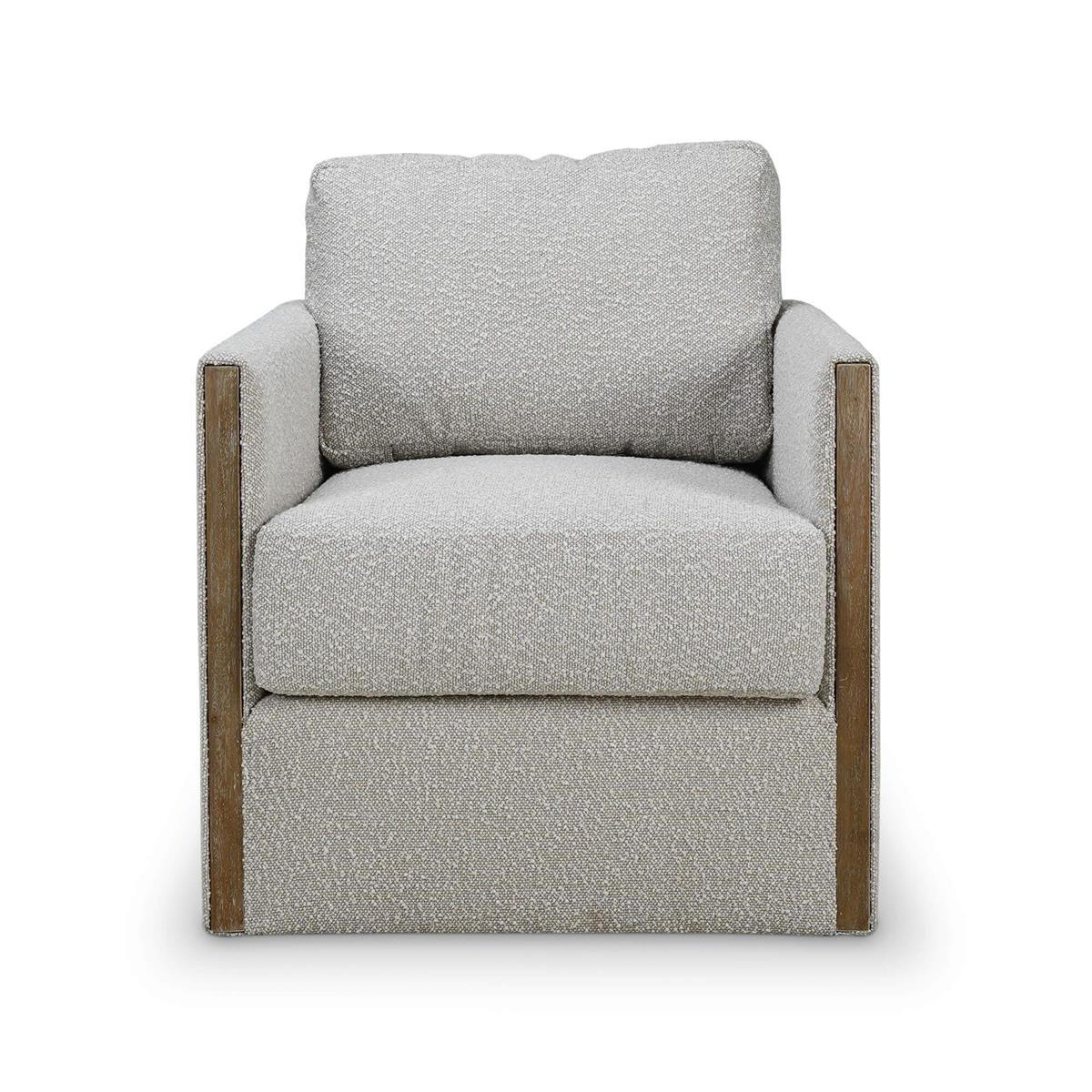 Drew 32" Swivel Chair - Boucle Sand