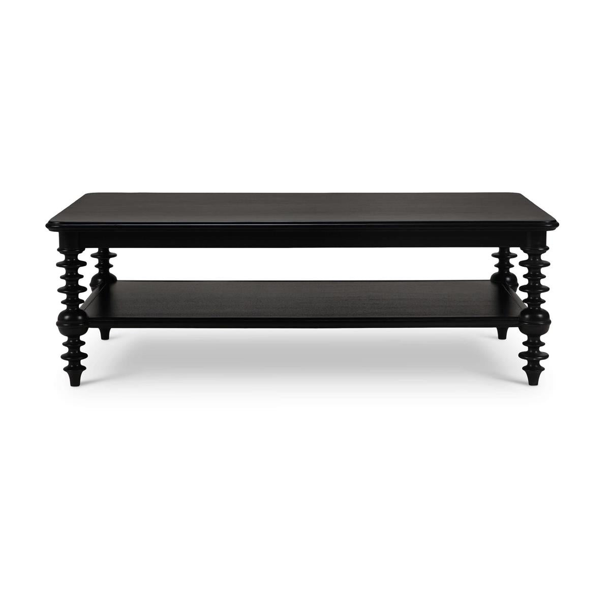 Ronnell 56" Mahogany Coffee Table - Batavia Black