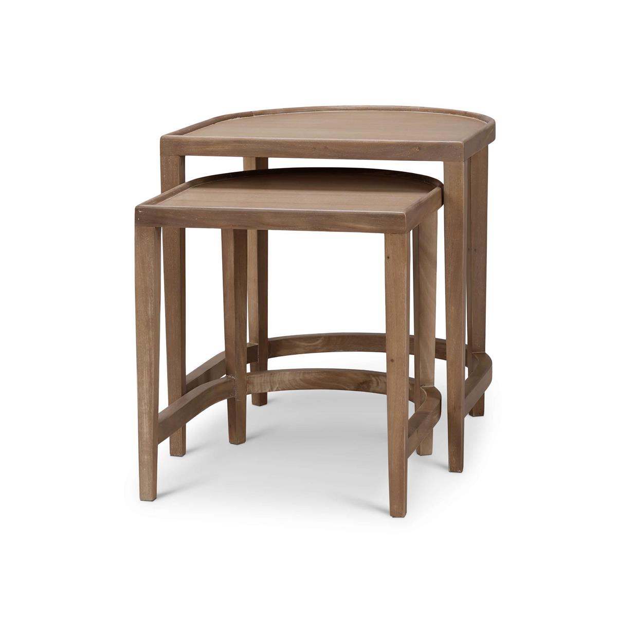 Wren 24" Mahogany Nesting End Tables - Sandbar