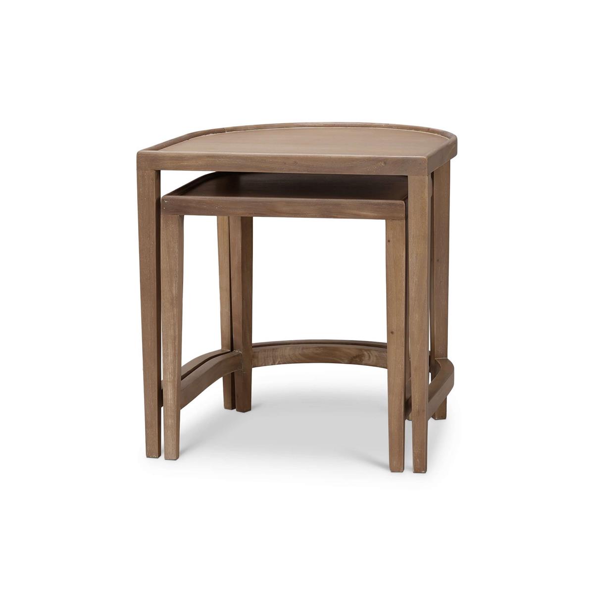 Wren 24" Mahogany Nesting End Tables - Sandbar