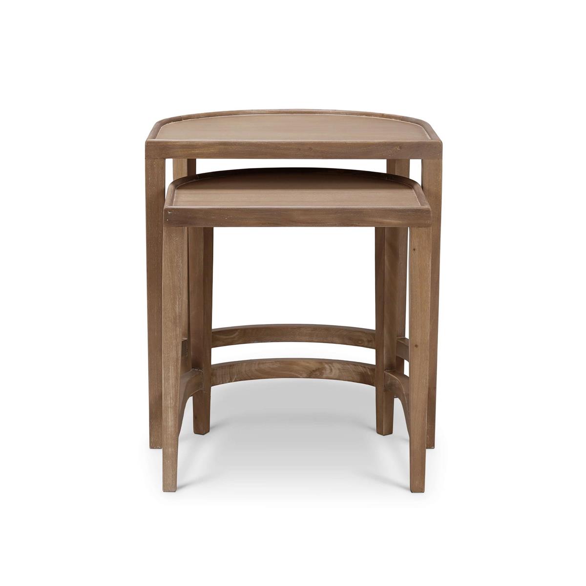 Wren 24" Mahogany Nesting End Tables - Sandbar