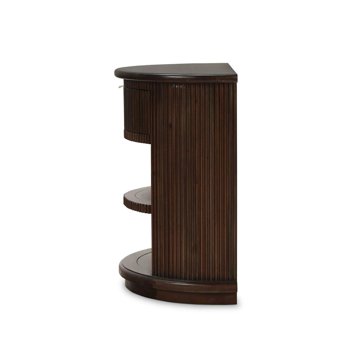 Petra 28" Mahogany End Table - Dark Walnut