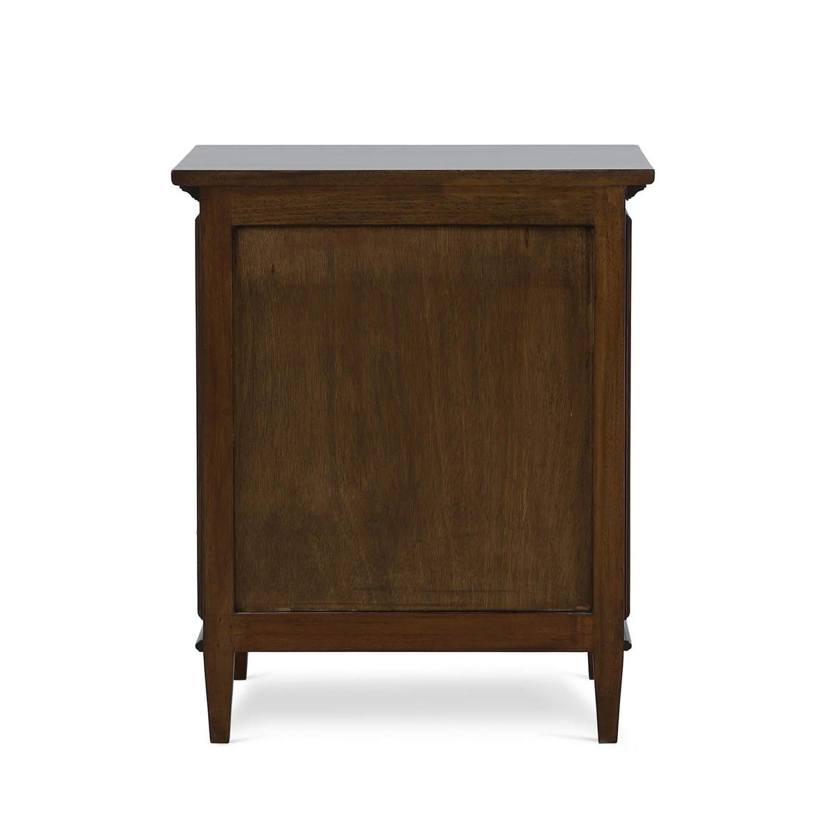 Inez 24" Mahogany 3 Drawer Nighstand - Teak Brown