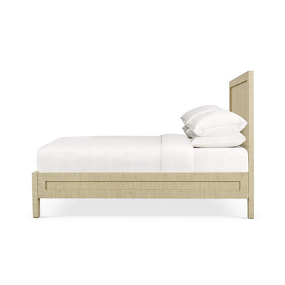 Hadley 64" Mahogany Queen Bed - Rattan