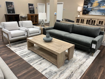 Jayne 99" Express Ship 2 Cushion Sofa - Earl Grey