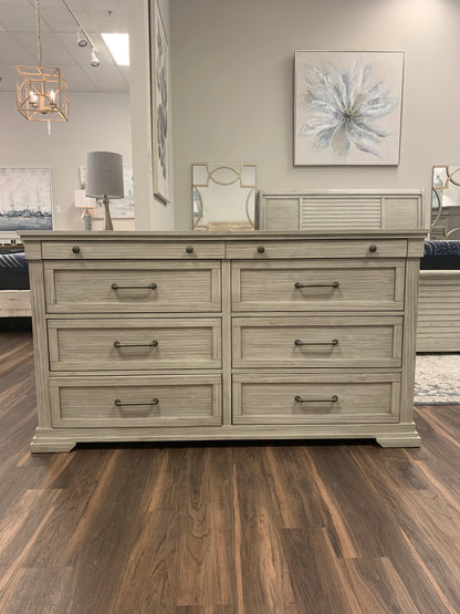 Pendleton 68" 8 Drawer Dresser - Country Gray