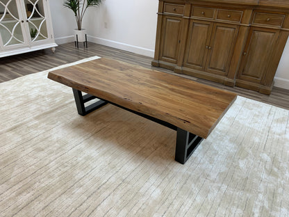 Malcolm Acacia 60" Live Edge Coffee Table - Natural