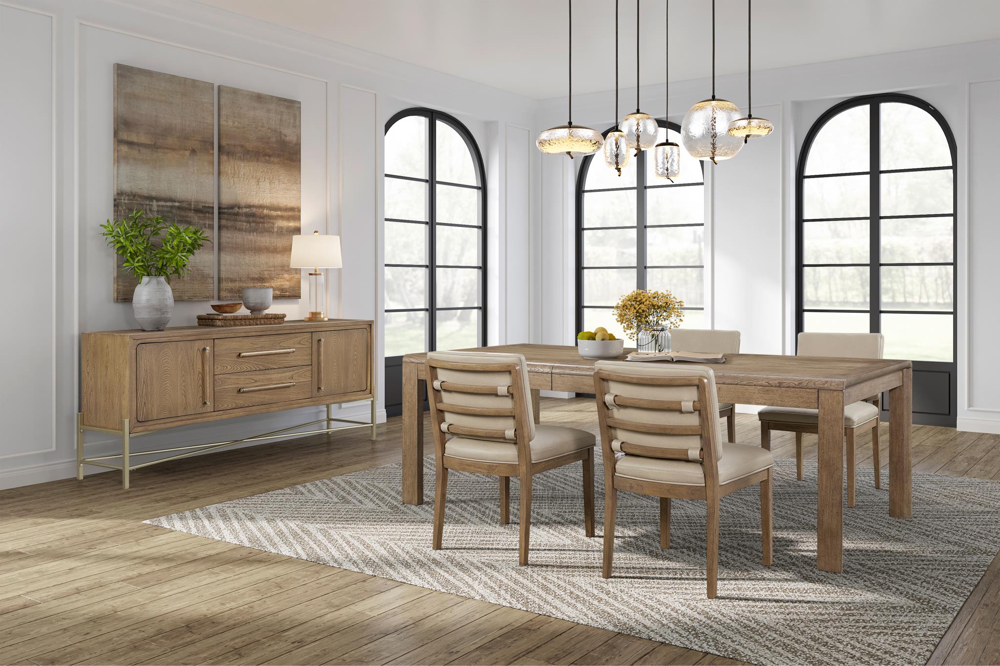 Wendell 72" - 96" Elm Extension Dining Table - Latte