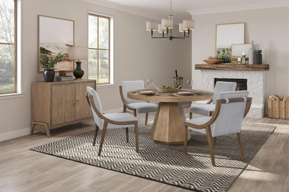 Wendell Dining End Chair - Natural & Latte