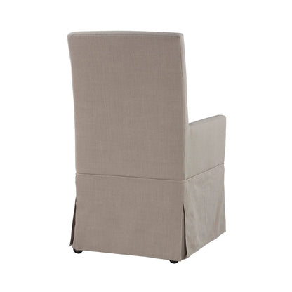 Mandy Slipcovered Arm Chair - Gray