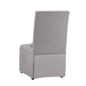 Mandy Slipcovered Side Chair - Gray