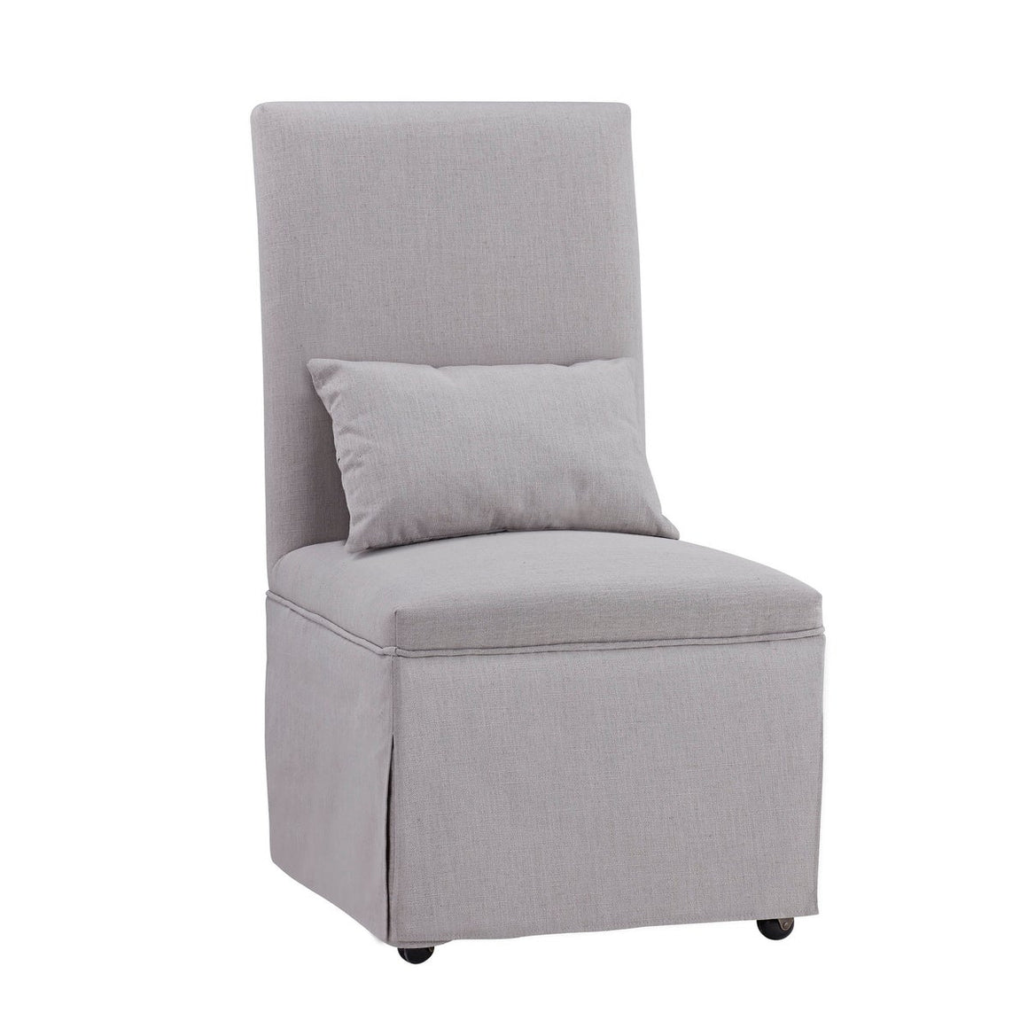 Mandy Slipcovered Side Chair - Gray