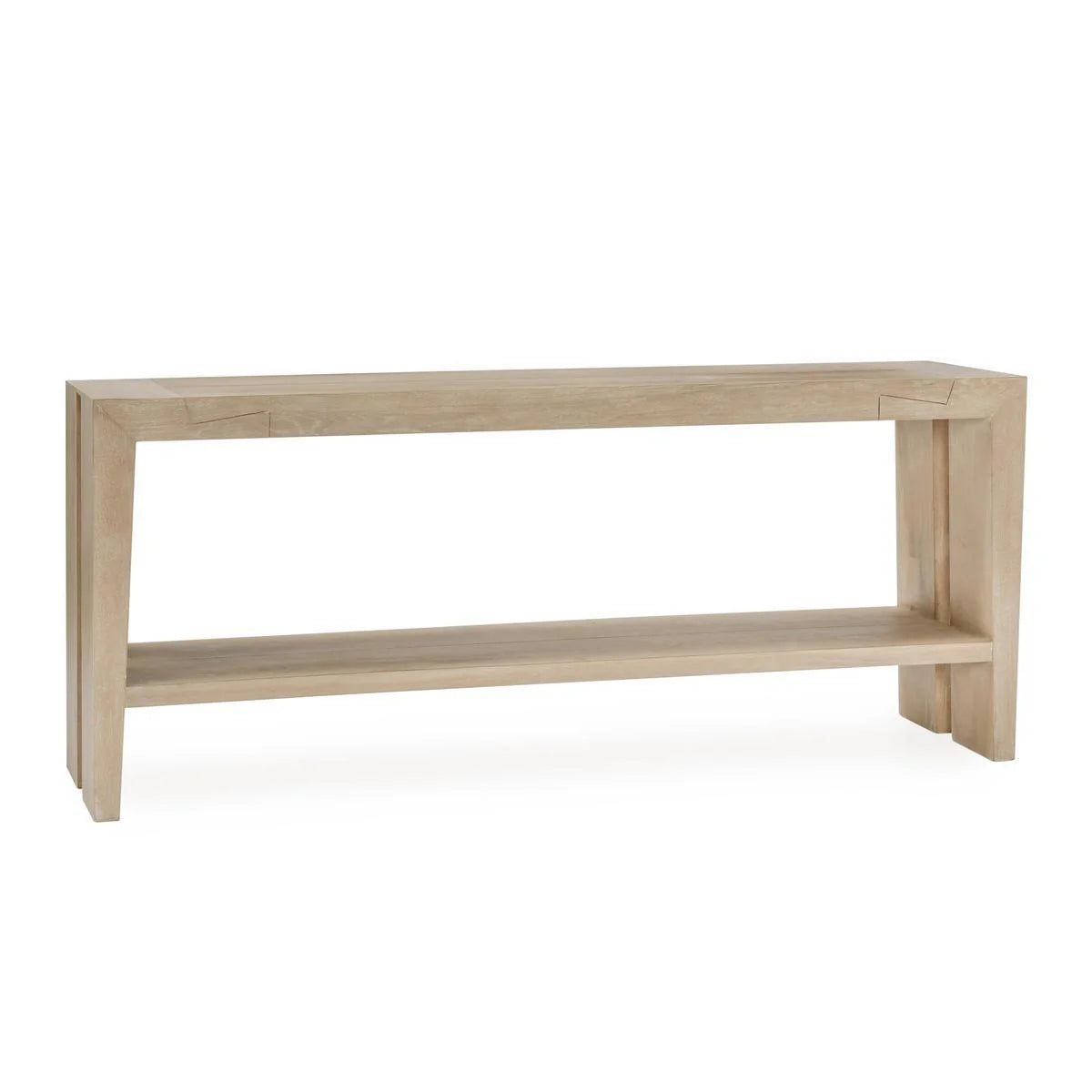 Travis 72" Oak Console Table - Aged Cream