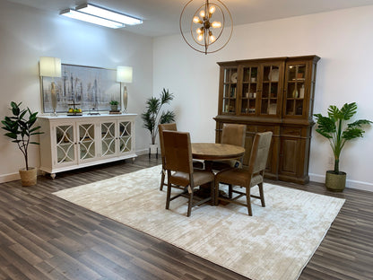 Marcia 42" Acacia Round Dining Table - Natural