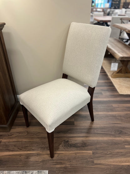 Willis Deconstructed Dining Chair -  Performance Cream + Natural + Smoke