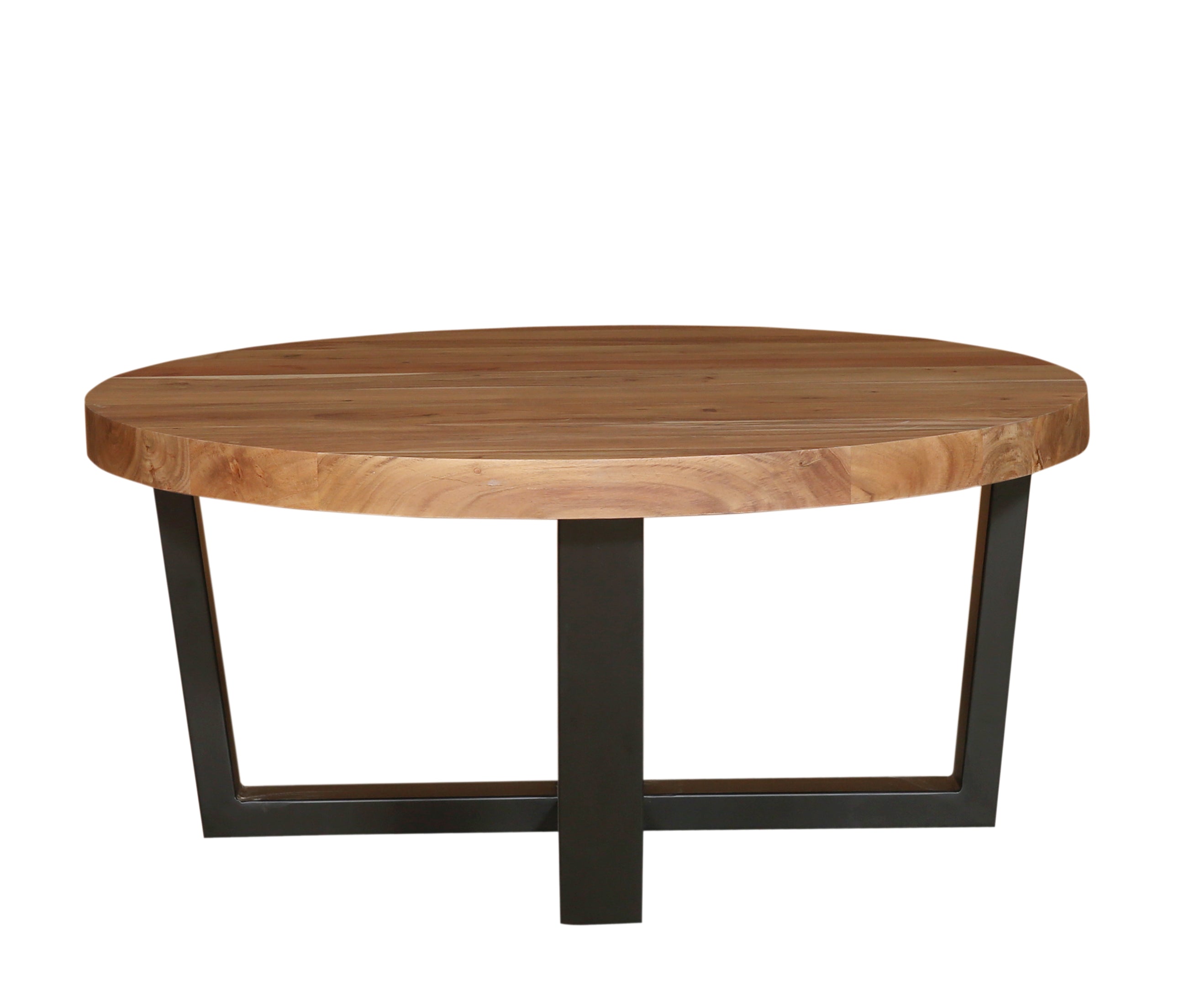 Malcolm Acacia 40" Round Coffee Table - Natural